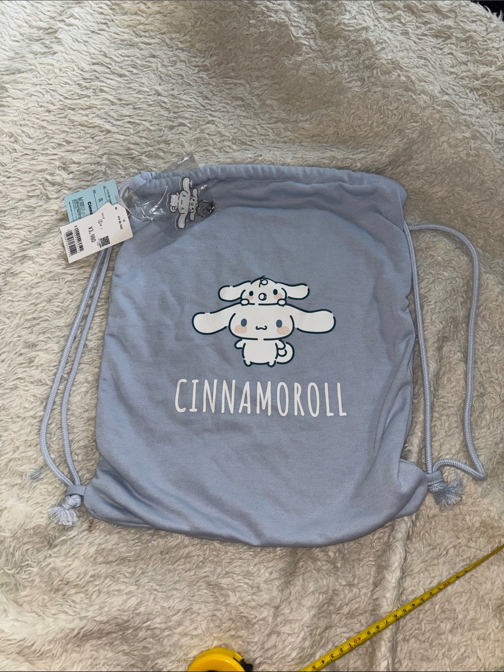 Sanrio Cinnamoroll Pale Blue Drawstring Bag